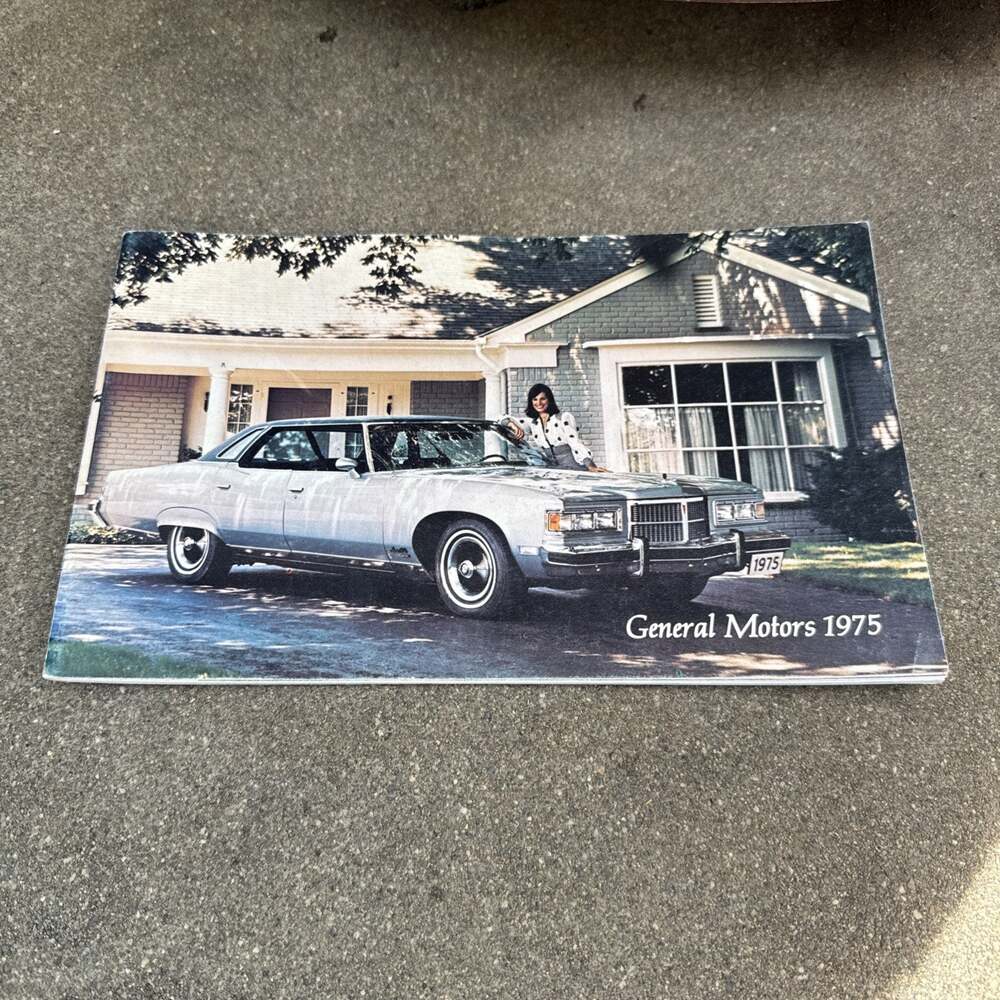 Vintage 1975 General Motors Full Line Car Sales Brochure Booklet